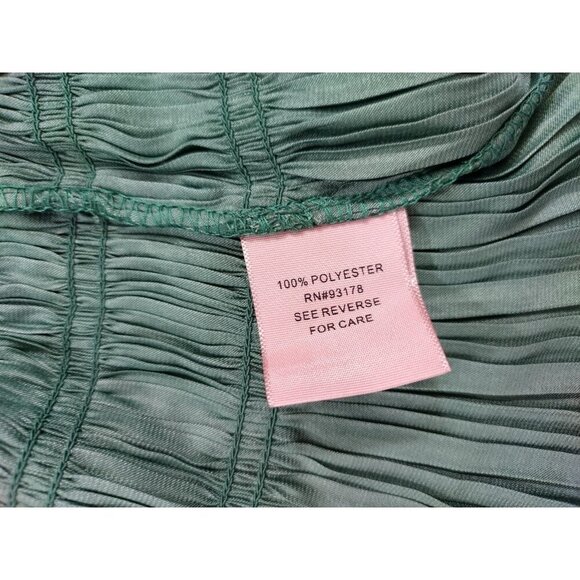 Philosophy Republic Green Pleated Waist Long-Sleeve Blouse XS 100% Polyester. - Picture 4 of 8